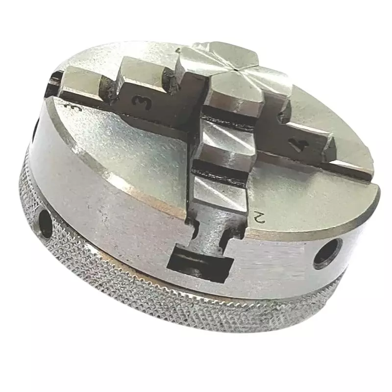 A.D INTERNATIONAL Self Centering Chuck 4 Jaws of 65 mm Size M14 x 1 Thread for Rotary Tables and Lathe Machines, KM-YM0J-741V
