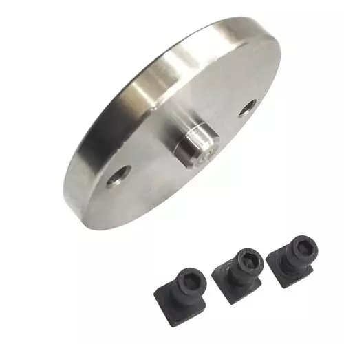 A.D INTERNATIONAL Self Centering Chuck 4 Jaws of 65 mm Size M14 x 1 Thread for Rotary Tables and Lathe Machines, KM-YM0J-741V