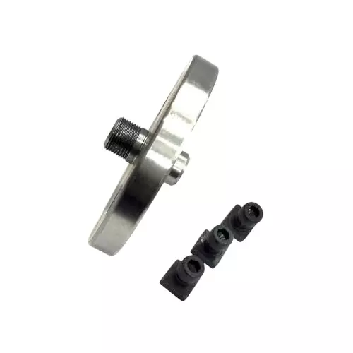 A.D INTERNATIONAL Self Centering Chuck 4 Jaws of 65 mm Size M14 x 1 Thread for Rotary Tables and Lathe Machines, KM-YM0J-741V