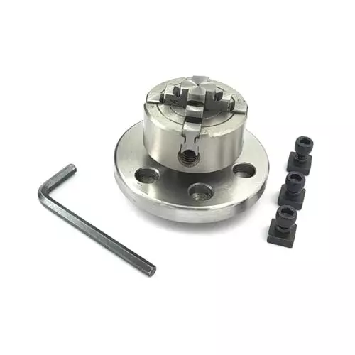 A.D INTERNATIONAL Independent Centering Chuck Size 50 mm 4 Jaw and M14 x 1 Thread for Lathe Machine, Milling Machine, BN-RLIR-NQUE