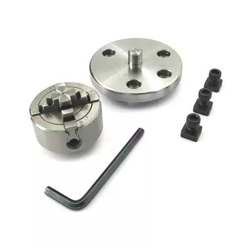 A.D INTERNATIONAL Independent Centering Chuck Size 50 mm 4 Jaw and M14 x 1 Thread for Lathe Machine, Milling Machine, BN-RLIR-NQUE