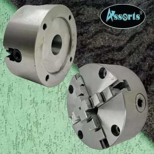 Assorts Self-Centering Lathe Chuck with Back Plate 125 mm Size 4 Jaws 1-1/2 Inch x 8 TPI for Boxford Lathe
