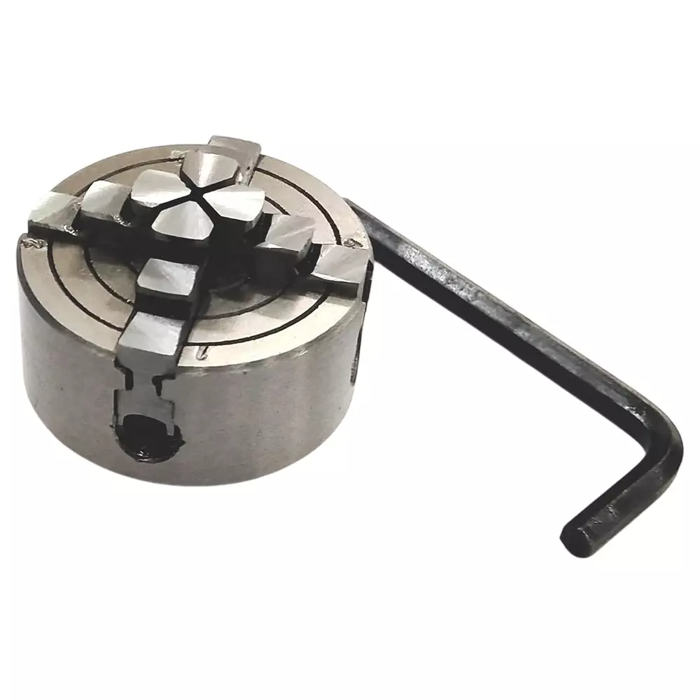 Assorts Independent Small Chuck Cast Iron Body & Tool Steel 50 mm 4 Jaw M12x1