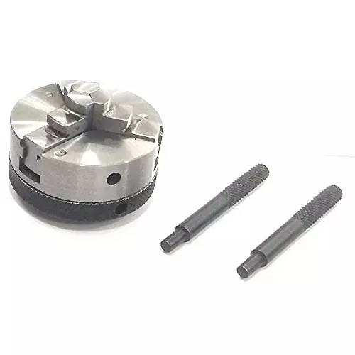 A.D INTERNATIONAL Self Centering Chuck Size 100 mm 3 Jaws 72 mm Recess for Rotary Tables & Lathe Machine Tools, HE-JU75-DIOQ