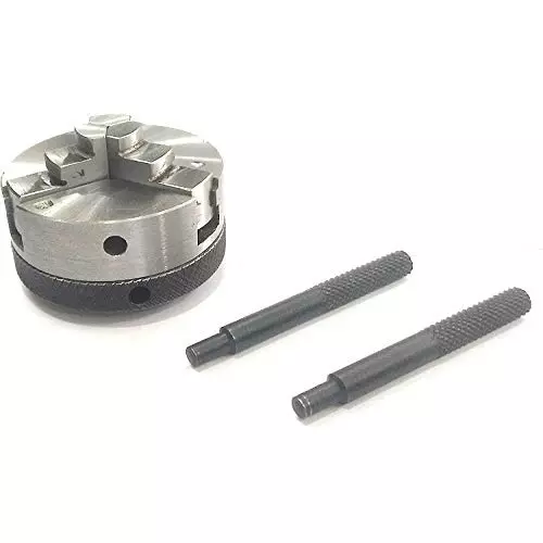 A.D INTERNATIONAL Self Centering Chuck Size 100 mm 3 Jaws 72 mm Recess for Rotary Tables & Lathe Machine Tools, HE-JU75-DIOQ