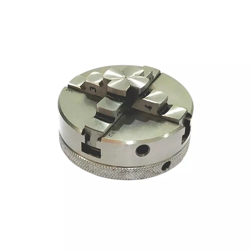 A.D INTERNATIONAL Self Centering Chuck Size 65 mm 4 Jaws M14x1 Thread for Rotary Tables & Lathe Machine Tools, HV-DNKT-FL9A