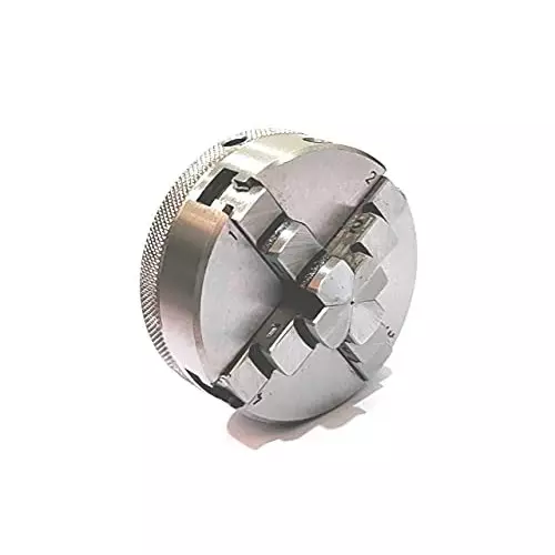 A.D INTERNATIONAL Self Centering Chuck Size 65 mm 4 Jaws M14x1 Thread for Rotary Tables & Lathe Machine Tools, HV-DNKT-FL9A