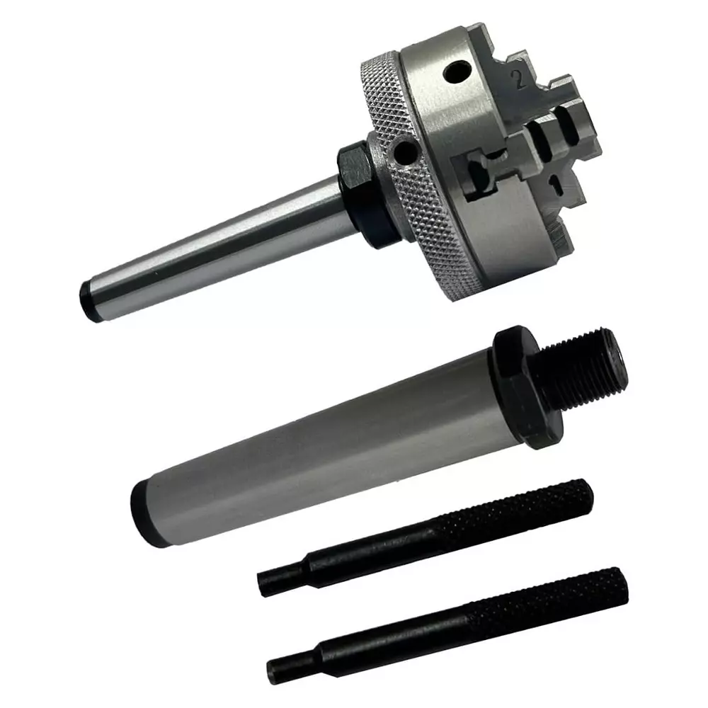 Assorts Small Chuck Cast Iron Body & Tool Steel 12 mm Self Centering Chuck MT1 & MT2 Arbor 50 mm 4 Jaw M12x1