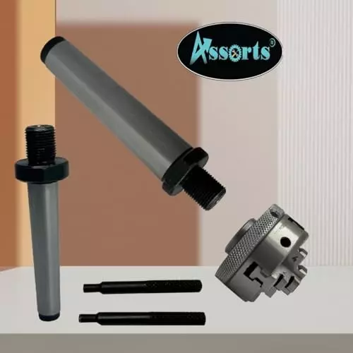 Assorts Small Chuck Cast Iron Body & Tool Steel 12 mm Self Centering Chuck MT1 & MT2 Arbor 50 mm 4 Jaw M12x1