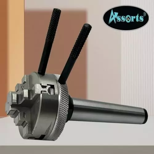 Assorts Small Chuck Cast Iron Body & Tool Steel 12 mm Self Centering Chuck MT1 & MT2 Arbor 50 mm 4 Jaw M12x1