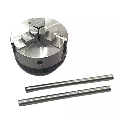 Assorts Self Centering Chuck Cast Iron M12x1 Thread 50 mm Chuck Size 3 Jaw