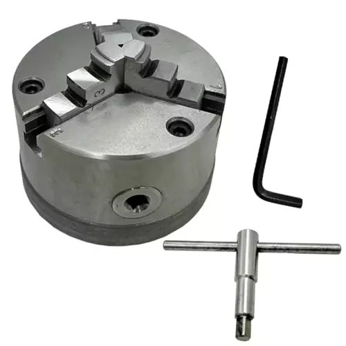 MachEl 5 inch (125 mm) 3-Jaw Self-Centering Lathe Chuck with Cast Iron Backplate For Boxford Lathes