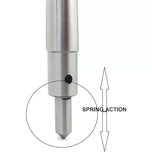 A.D INTERNATIONAL Spring Centre Tap Guide Tool with MT3 Shank Teng Style and 145 mm OAL for Aligning Tap For Threading, 60-TG-105