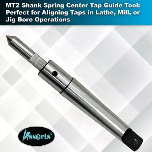 Assorts Spring Center Tap Guide Tool to Align Tap Alloy Steel MT2 Shank Teng Style for Threading