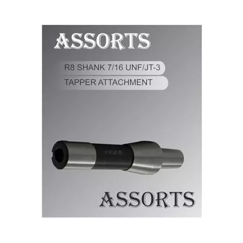Assorts Tapper Attachment Alloy Steel R8 Shank 11.11 mm UNF