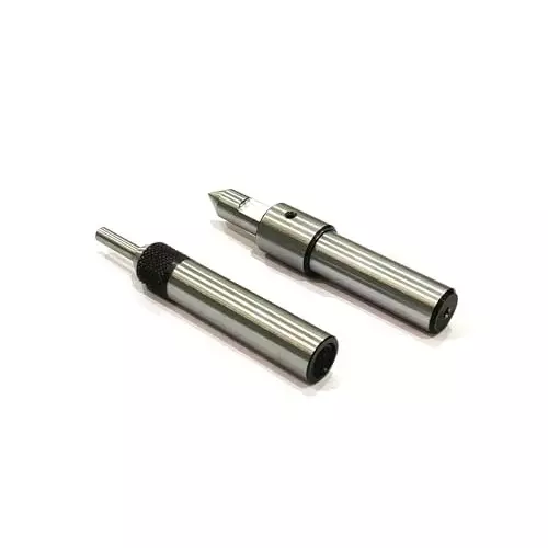 A.D INTERNATIONAL Tap Guide Cut Type Tool Ground Body and Knurled Body 1/2 inch Straight Shank for Aligning Tap For Threading Lathe Mill Jig Bore, BK-FAOP-WR37 (Set of 2)