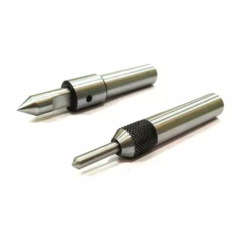 A.D INTERNATIONAL Tap Guide Cut Type Tool Ground Body and Knurled Body 1/2 inch Straight Shank for Aligning Tap For Threading Lathe Mill Jig Bore, BK-FAOP-WR37 (Set of 2)
