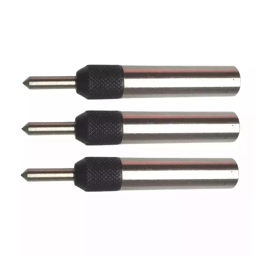 Buyohlic International Tap Guide Cut Type Tool Knurled Body 1/2 inch (12.7 mm) Straight Shank for Aligning Tap For Threading in Lathe Mill Jig Bore, YU-HYH1-UVFF (Pack of 3)