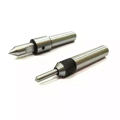 Buyohlic International Tap Guide Cut Type Tool Ground Body and Knurled Body 1/2 inch Straight Shank for Aligning Tap For Threading Lathe Mill Jig Bore, BK-FAOP-WR37 (Set of 2)