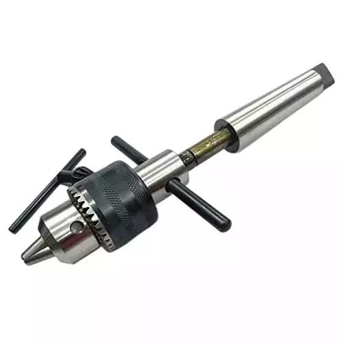 Buyohlic International Easy Tapping Attachment Size MT2 With Drill Chuck for Lathe Machine, 10-DC-801