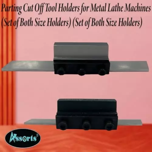 Assorts Parting Cut Off Tool Holder Set Tool Steel Body & HSS Blade 12.7 & 19.05 mm (Pack of 2)