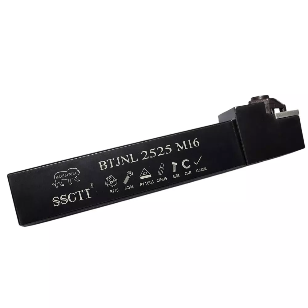 SSCTI Tool Holder Square Shank 25x25 mm Left Hand for CNC, VTL and Lath Machine, BTJNL 2525 M16