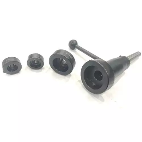 Assorts Tailstock Die Holder Set 3MT Shank Alloy Steel Circular Fully Threaded