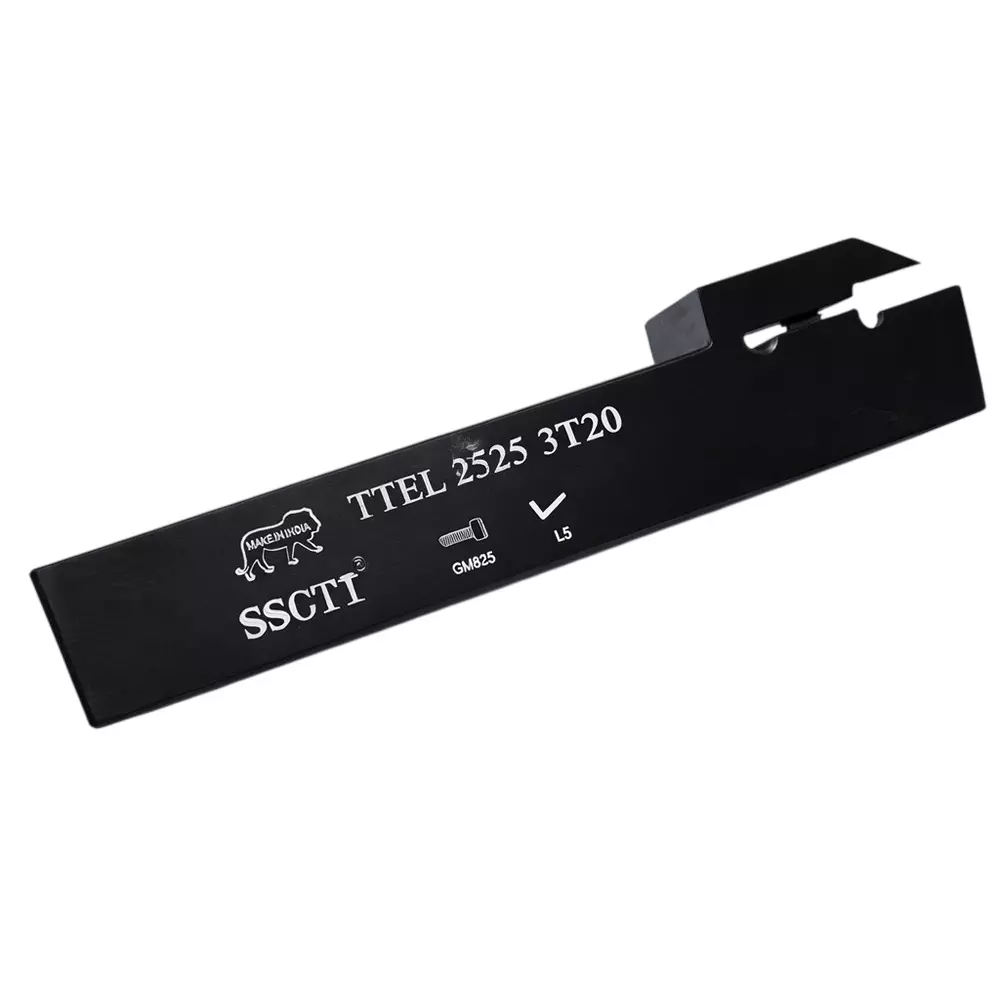 SSCTI Tool Holder Square Shank 25x25 mm Right Hand for CNC, VTL and Lath Machine, TTEL 2525 3T20