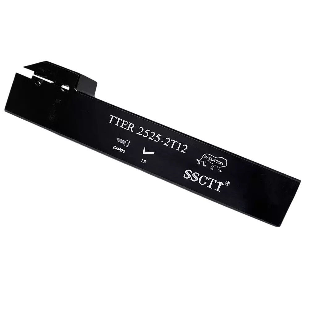 SSCTI Tool Holder Square Shank 25x25 mm Right Hand for CNC, VTL and Lath Machine, TTER 2525 2T12