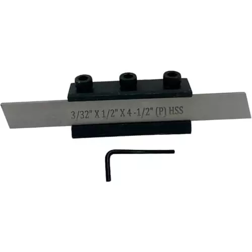 MachEl Parting Cut-Off Tool Holders for Metal Lathe Machine 10 mm Shank, 1/2 inch (12.7 mm) Blade Width