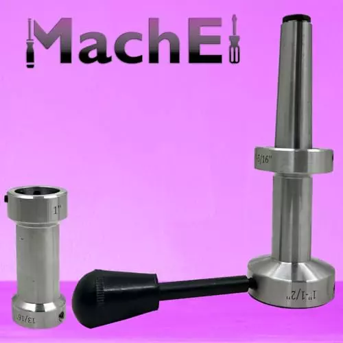 MachEl Newly Designed Rigid & Precision Lathe Tailstock Die Holder Imperial Size MT3