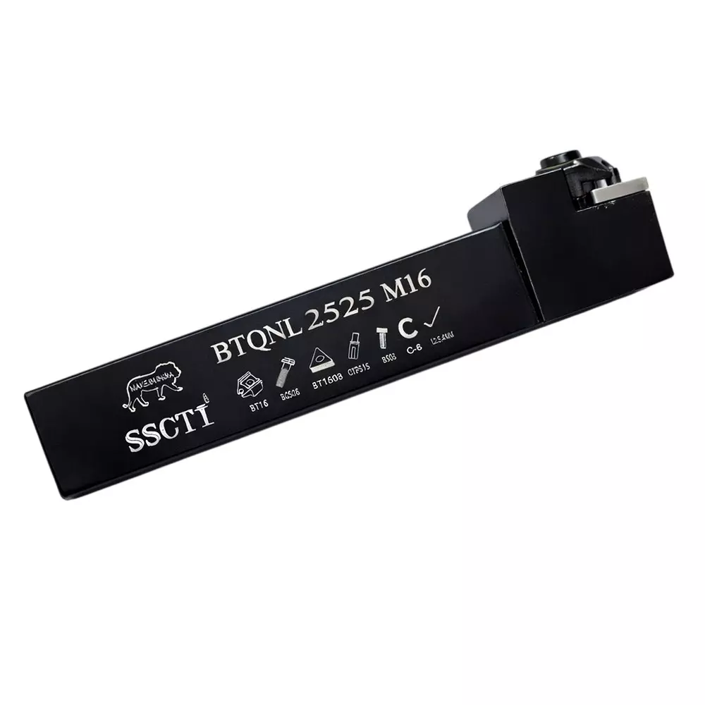 SSCTI Tool Holder Square Shank 25x25 mm Left Hand for CNC, VTL and Lath Machine, BTQNL 2525 M16