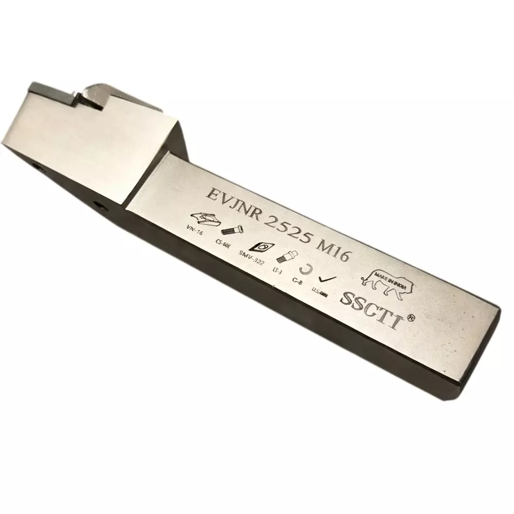 SSCTI Tool Holder Square Shank 25x25 mm Right Hand for CNC, VTL and Lath Machine, EVJNR 2525 M16