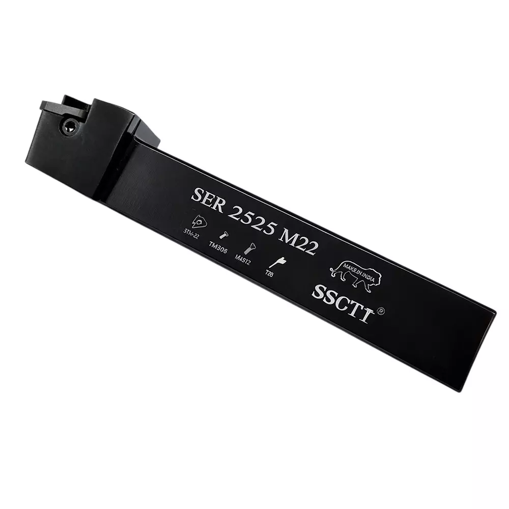 SSCTI Tool Holder Square Shank 25x25 mm for CNC, VTL and Lath Machine, SER 2525 M22