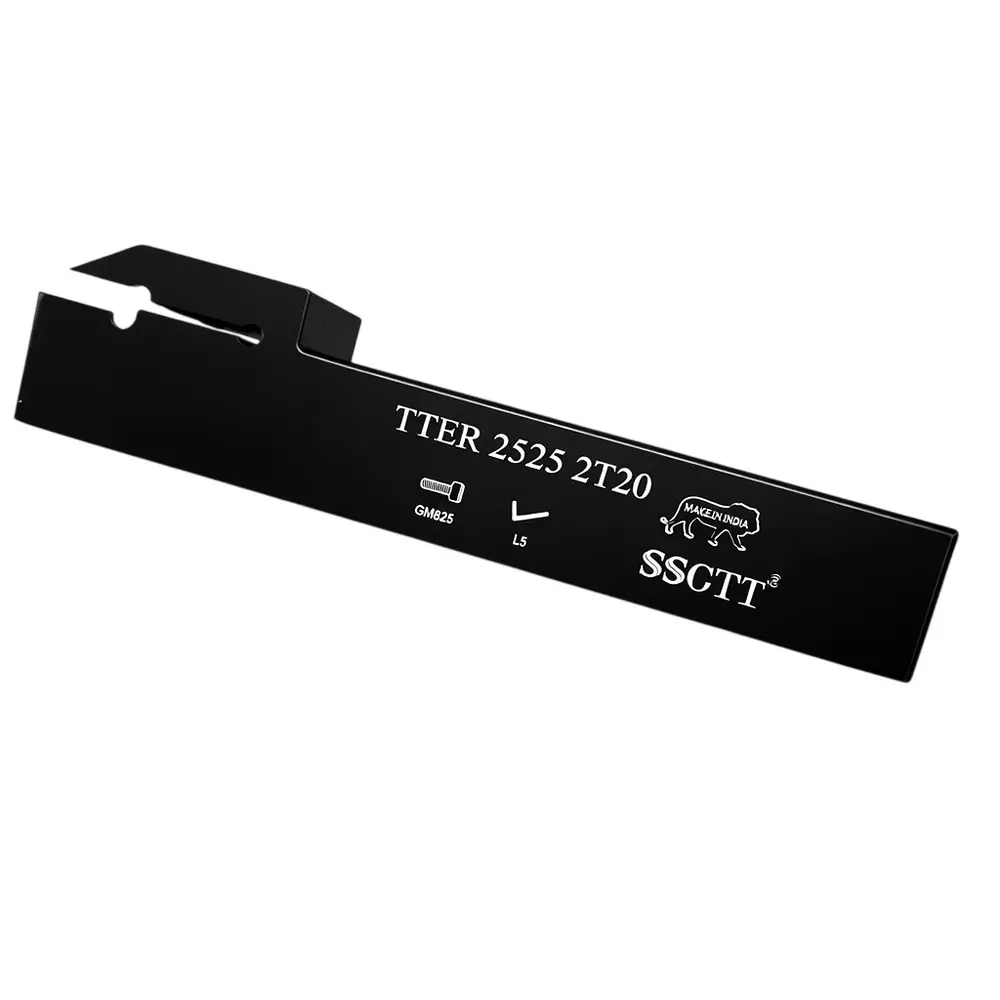 SSCTI Tool Holder Square Shank 25x25 mm Right Hand for CNC, VTL and Lath Machine, TTER 2525 2T20