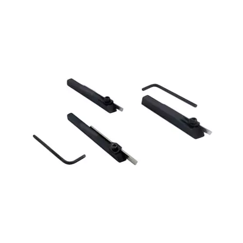 A.D INTERNATIONAL Mini Lathe Cut Off Parting Tool Holders with 6, 8, 10 mm Square Shank and HSS Blades, PJ-1YYN-M8U6 (Set of 3)