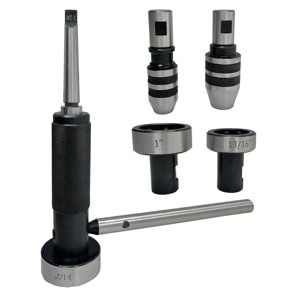 Assorts Imperial Die Holder Set 1MT Shank Tool Steel Circular for Threading & Tapping