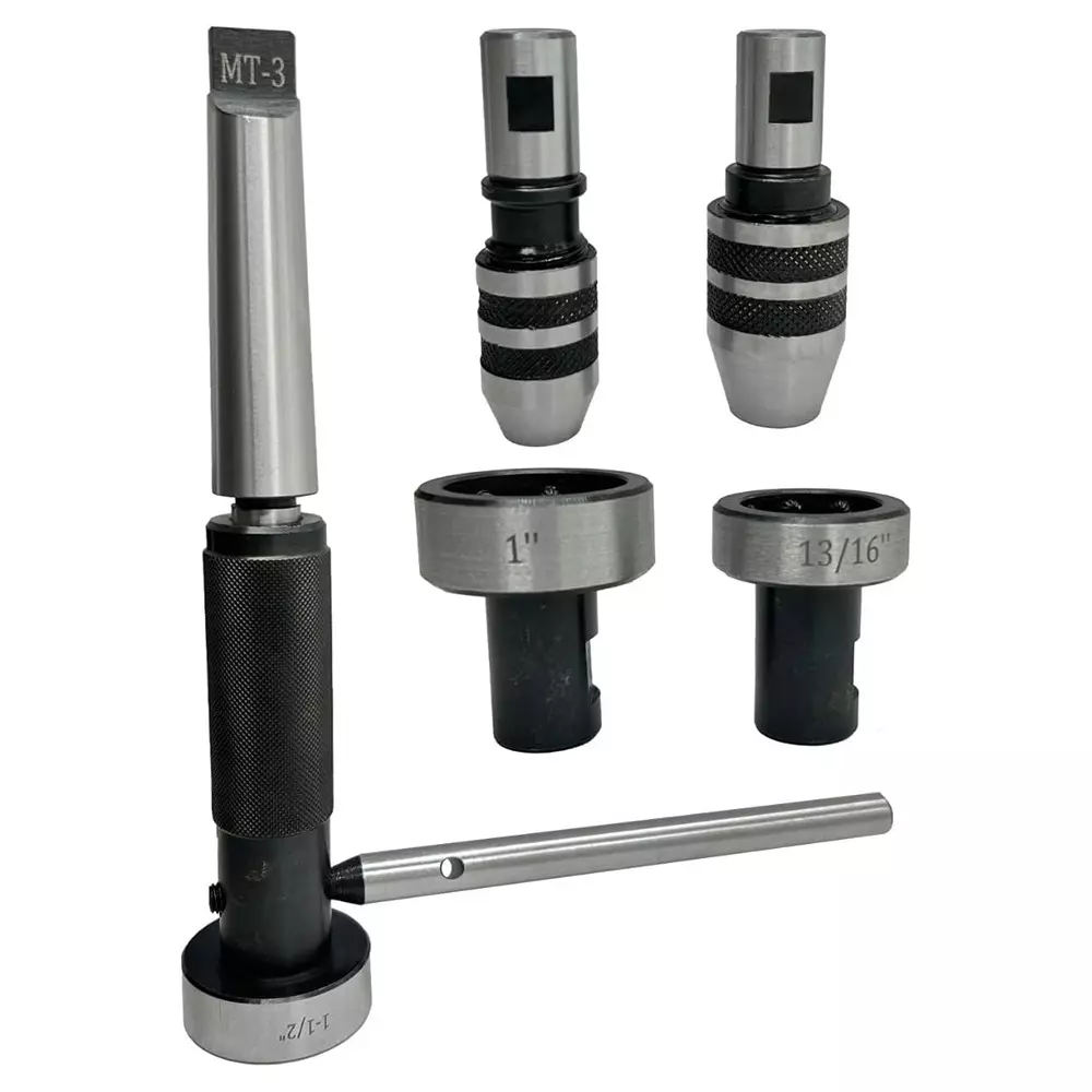 Assorts Imperial Die Holder Set 3MT Shank Tool Steel Circular for Threading & Tapping
