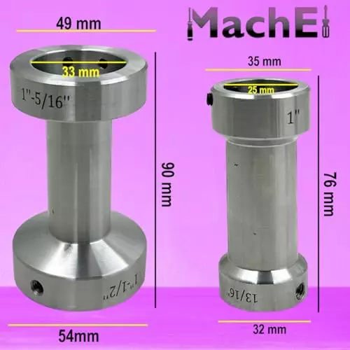 MachEl Tailstock Die Holder Imperial Die Sizes For Threading Operation On Lathe Machine 2MT
