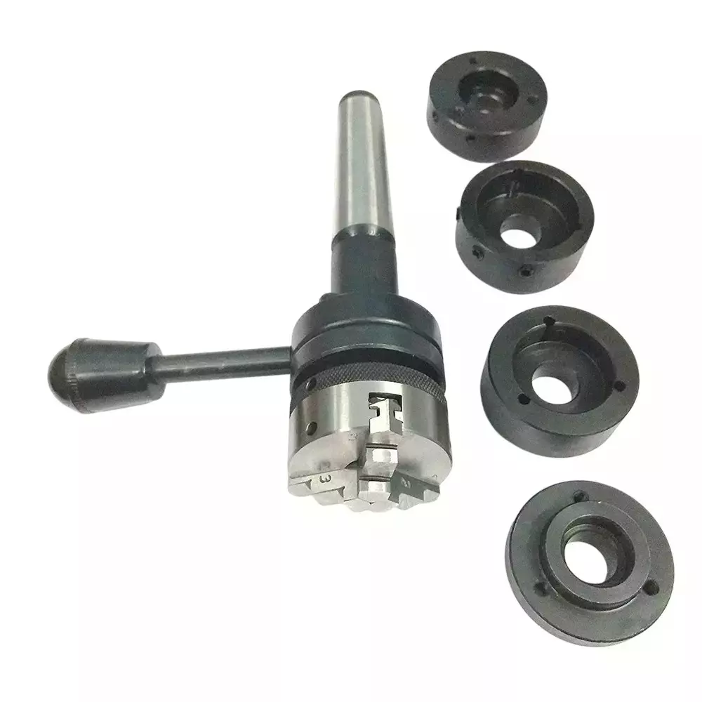 Buyohlic International Lathe Tailstock Die Holder with 3MT Shank 50 mm Chuck for Tapping, Threading, Reaming, Drilling, D7-JKBH-4QXC