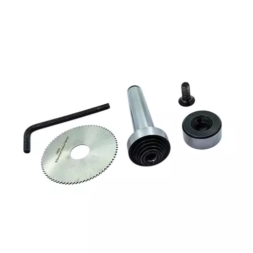 A.D INTERNATIONAL Slitting Slotting Saw Holder with 2MT Shank, M10 x 1.5 mm Drawbar Thread and Circular Saw Blade, UO-CCTH-I1AO