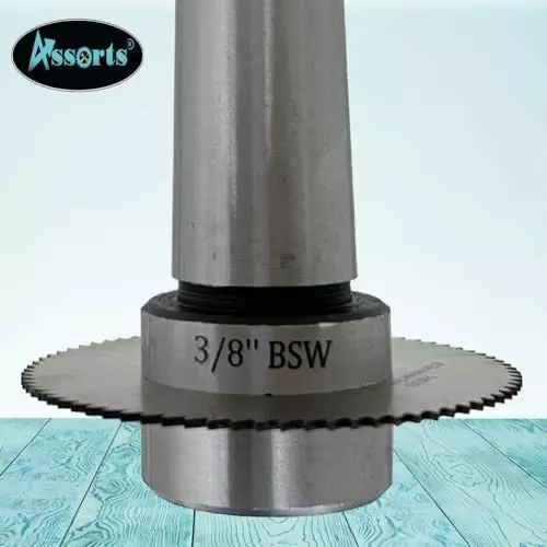 Assorts Slitting/Slotting Saw Holder with Circular Saw Blade 3MT Shank 9.5 mm (3/8 Inch)