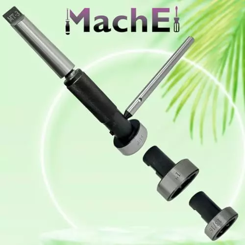 MachEl Tapping, Reaming and Threading Die Holder Set For Lathe Tailstock, MT2