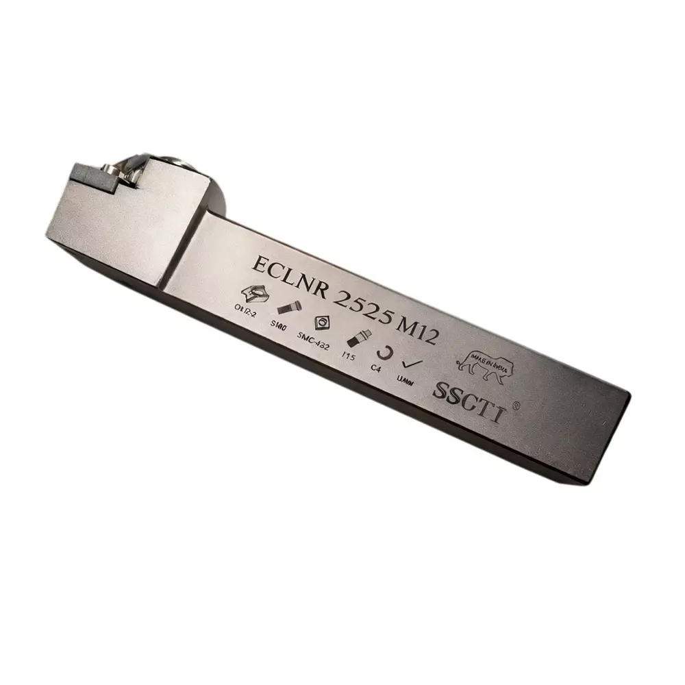 SSCTI Tool Holder Square Shank 25x25 mm Right Hand for CNC, VTL and Lath Machine, ECLNR 2525 M12