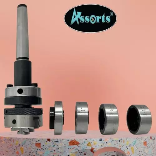 Assorts Tailstock Die Holder Set Alloy Steel 2MT 50 mm Chuck Self Centering 3 jaw