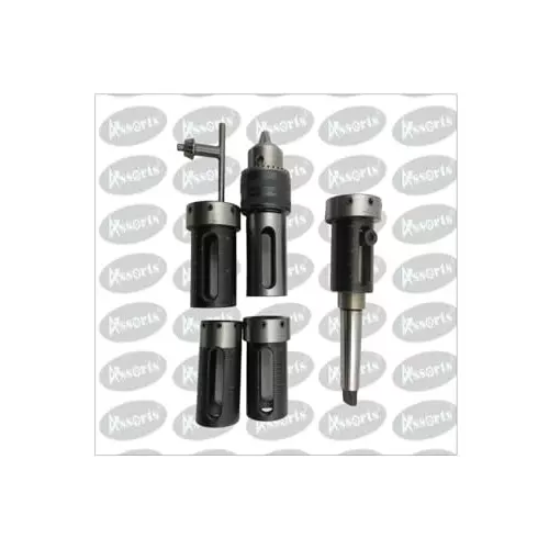 Assorts Attachments wth Die Holder & Drill Chuck High Speed Steel 38, 30, 25, 20 and 16 mm 1.5-10 mm MT-2 Size