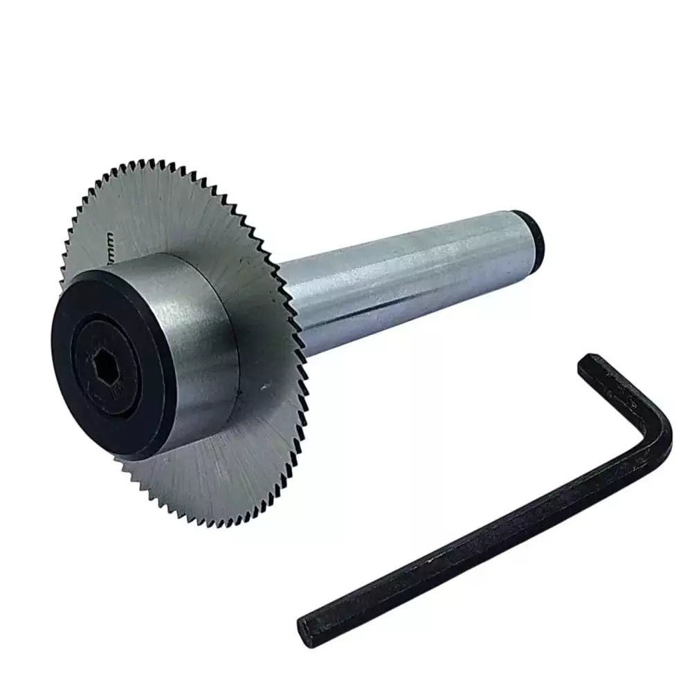 Buyohlic International Slitting Slotting Saw Holder with 3MT Shank, M12 x 1.75 mm Drawbar Thread and Circular Saw Blade, TT-BS5L-R6Q5