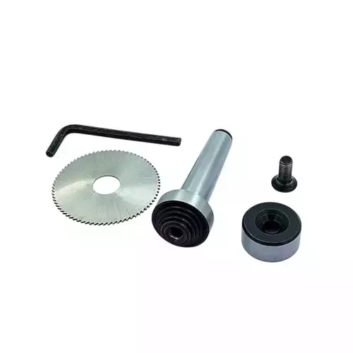 Buyohlic International Slitting Slotting Saw Holder with 3MT Shank, M12 x 1.75 mm Drawbar Thread and Circular Saw Blade, TT-BS5L-R6Q5