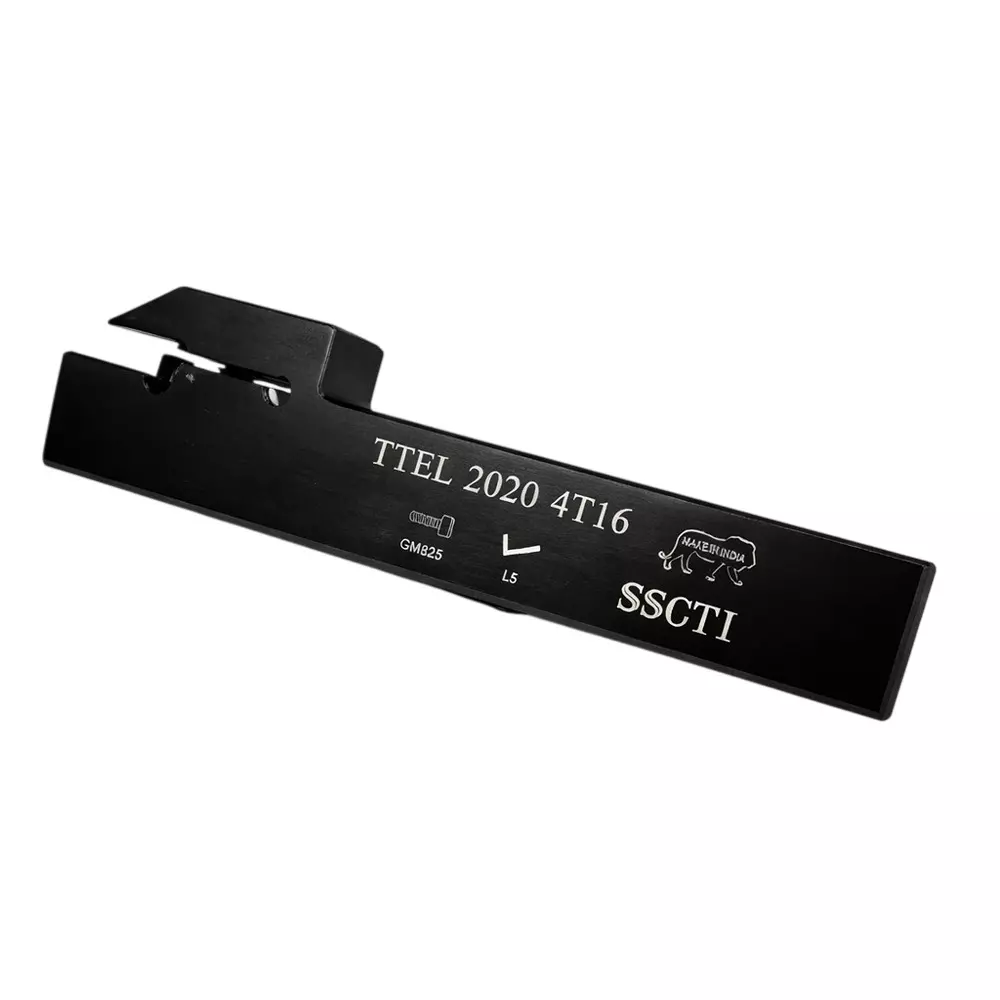 SSCTI Tool Holder Square Shank 20x20 mm Right Hand for CNC, VTL and Lath Machine, TTEL 2020 4T16