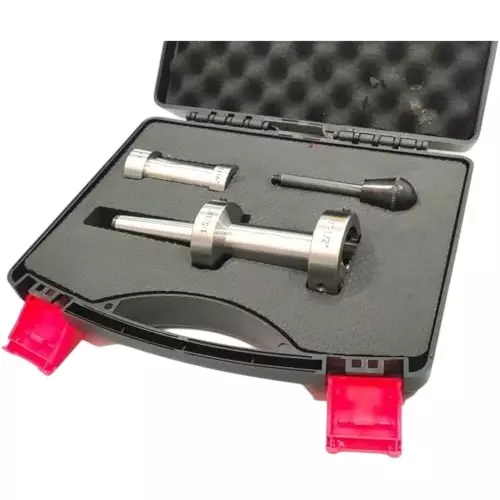 A.D INTERNATIONAL Lathe Tailstock Die Holder Rigid and Precise with Imperial Measuring Scale and MT2 Shank, J8-UJN3-YKVX